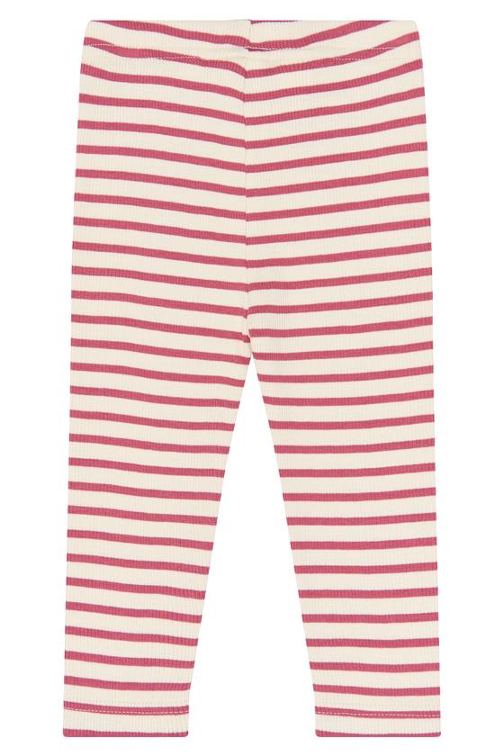 Petit Piao Leggings Dusty Striped Mauvewood