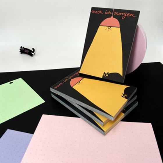 Abreißblock Mach ich Morgen von Slinga Illustration