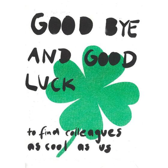 Good Bye and Godd Luck, Klappkarte von superjuju