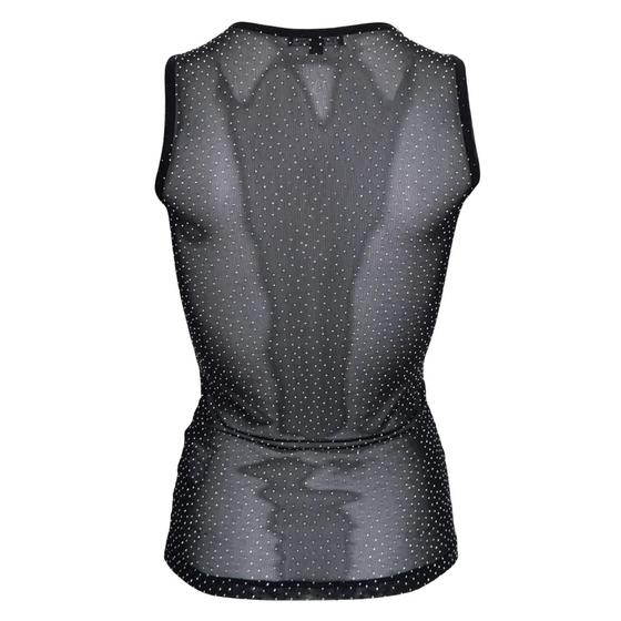BLACK COLOUR Top BCALEXIS 40819-BL - schwarz transparent mit Glitzer