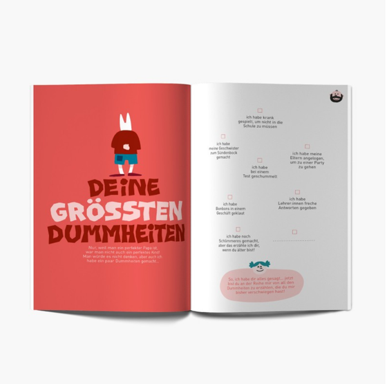 Minus Editions WIE DER VATER SO DIE TOCHTER ? - Buch zum ausfüllen - ab 6 Jahren 