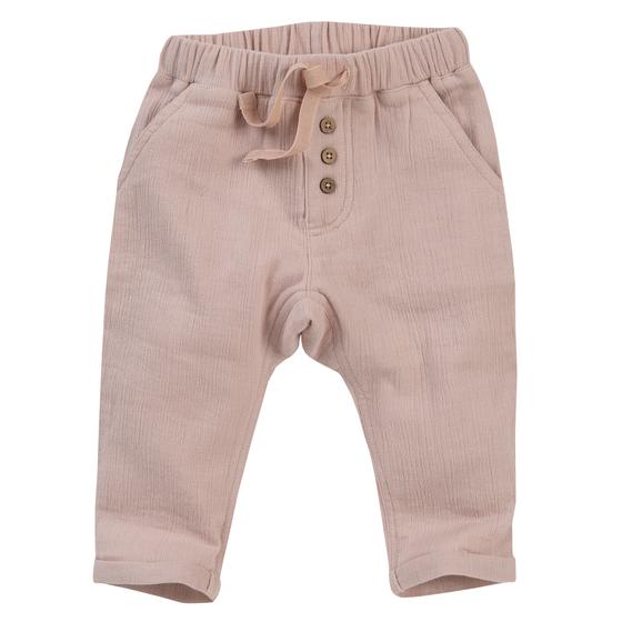 People wear Organic Musselin Hose Hellrosa