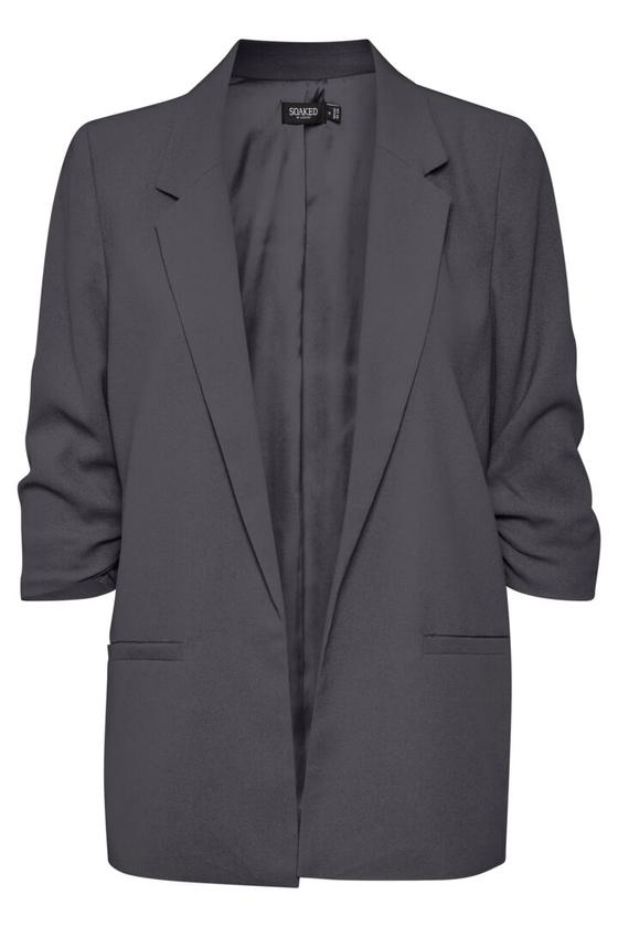 SOAKED IN LUXURY Blazer Shirley 30403608 magnet grau