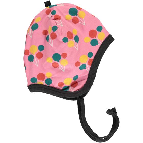 Babymütze "Party Balloon" mit Velourfutter, Bindeband, Biobaumwolle, GOTS-zertifiziert 