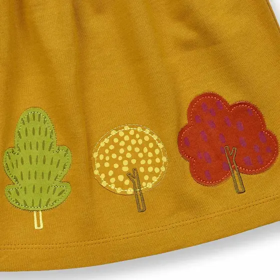 Sense Organics Sweat Skirt Malia Woodland Currygelb