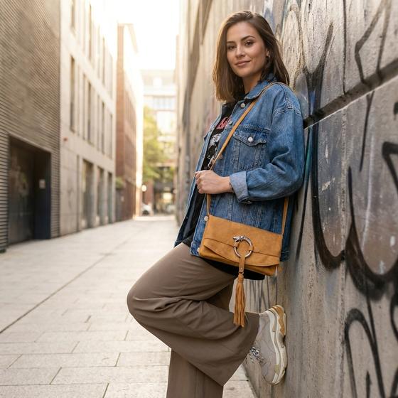 goldmarie Handtasche & Portemonnaie DRAGON WALLET camel 
