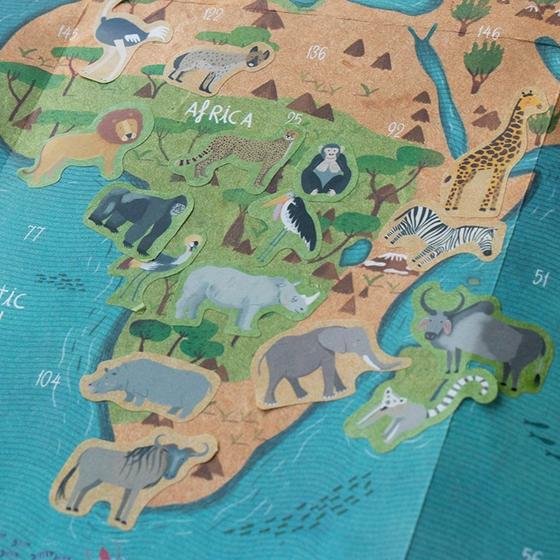 Londji Activity Animal World Poster & Sticker