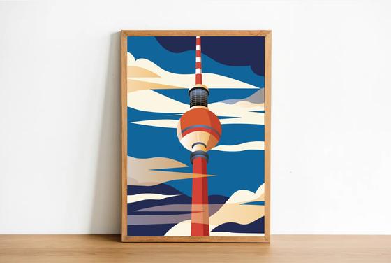 Berlin Poster Fernsehturm