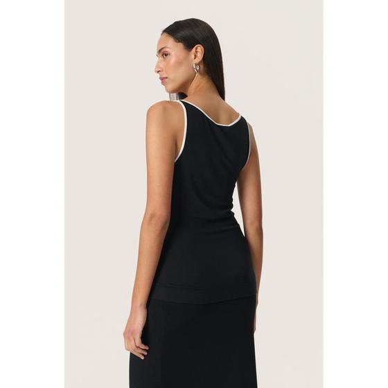 SOAKED IN LUXURY Tank Top SLIda 30408069 schwarz-weiß