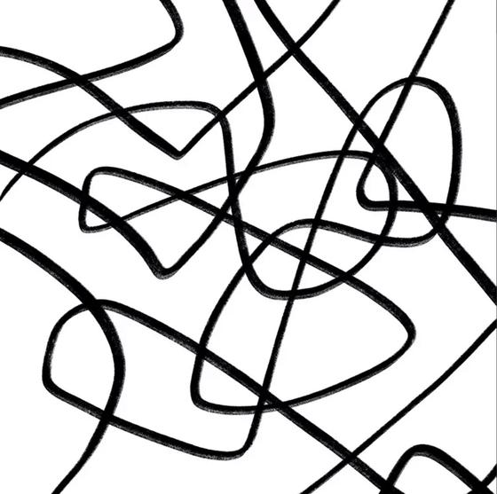 Serviette | Papier-/ Lunchserviette Modern Doodle