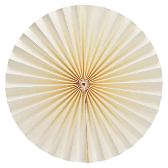 Fächer Weiss aus Papier 29cm