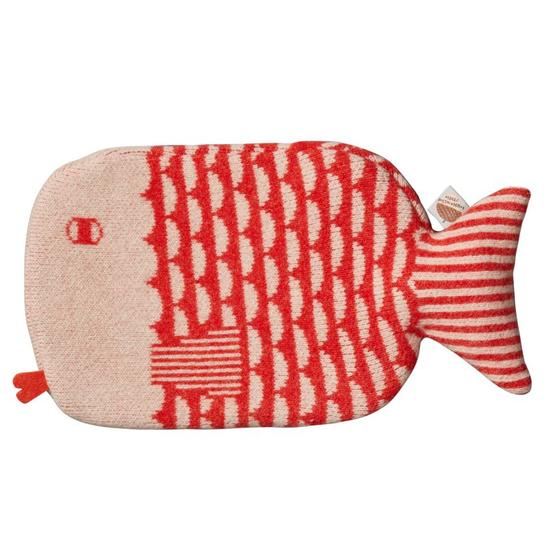 Finn Fish Blue Hot Water Bottle