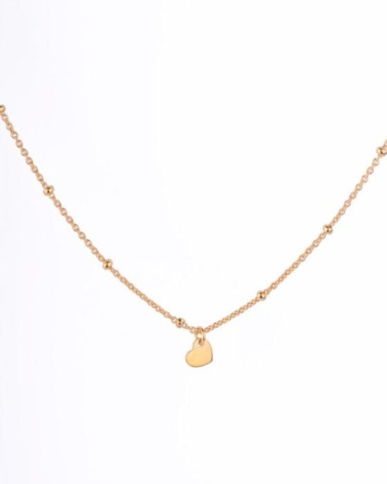 Kette mit Herz, vergolded