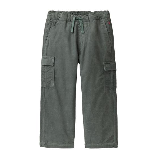 People wear Organic Feinkord Hose Gefüttert Eukalyptus 