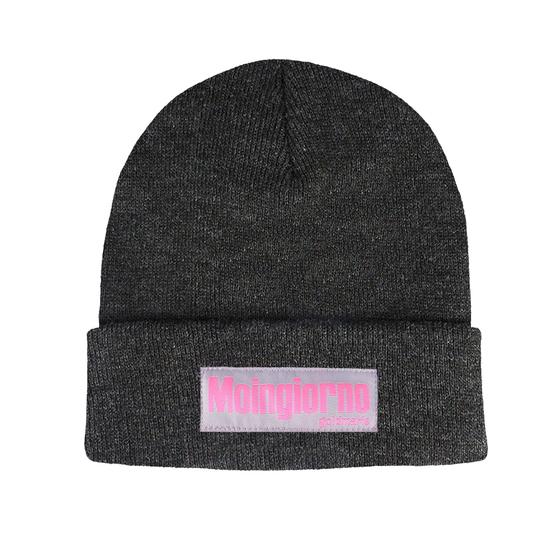 goldmarie Beanie Mütze MOINGIORNO Pink - anthrazit-meliert