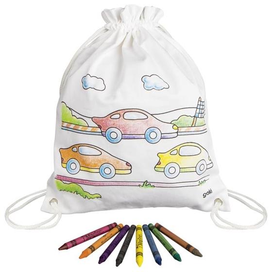 Goki Turnbeutel zum Anmalen Autos