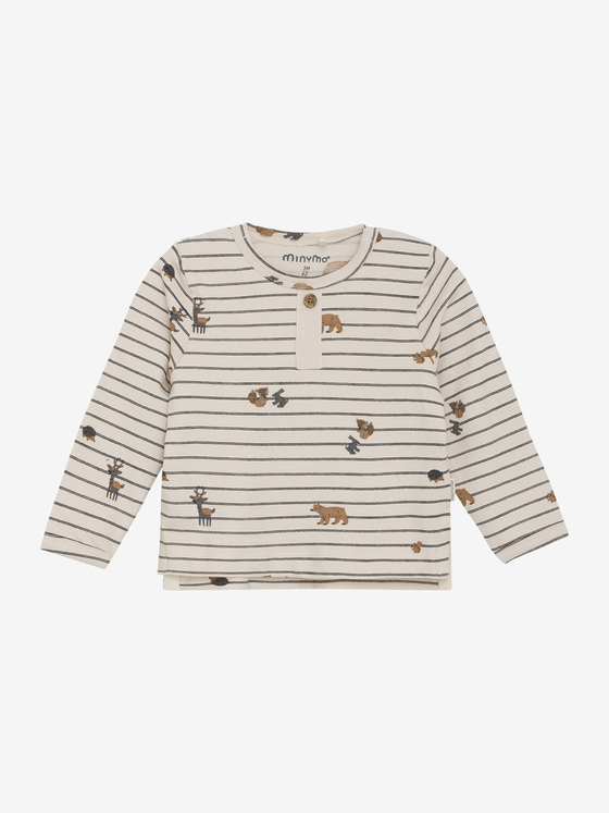 Langarmshirt "Animals", Biobaumwolle, offwhite