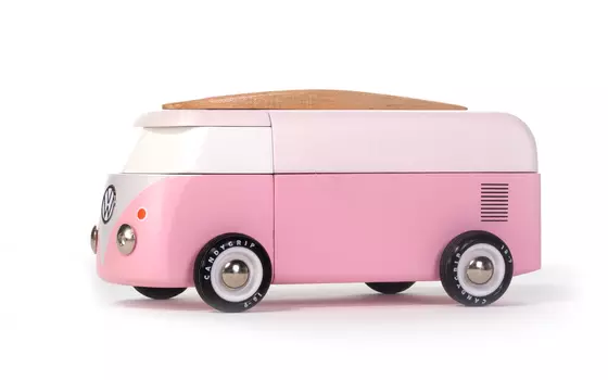 VW Beach Bus Pink von Candylab