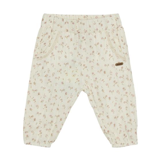 Leichte Stoffhose mit Blümchenmuster