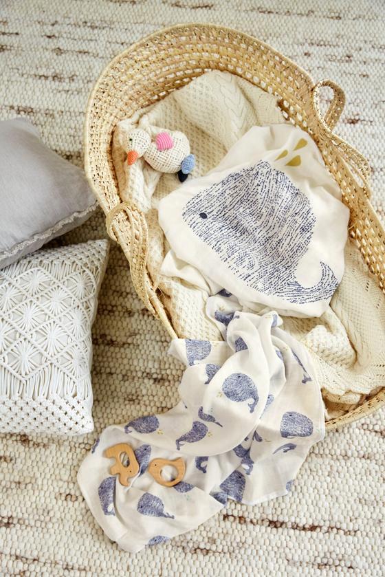 Lässig Mulltücher 3er Set - Little Water Whale