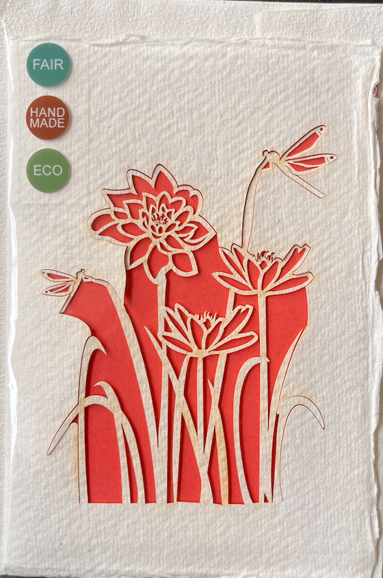 Baumwollkarte "Blumenwiese"