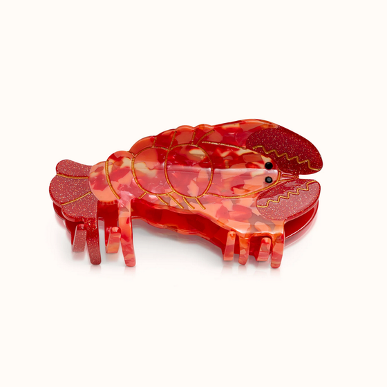 goldmarie Haarklammer HUMMER  - rot - 10,5x5x5cm