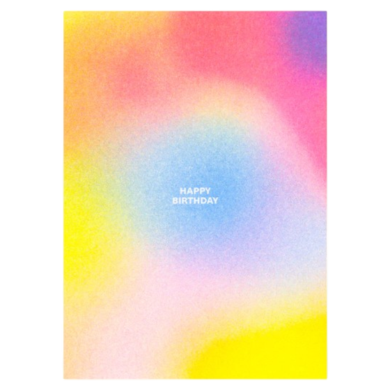 Risodruck Postkarte Happy Birthday