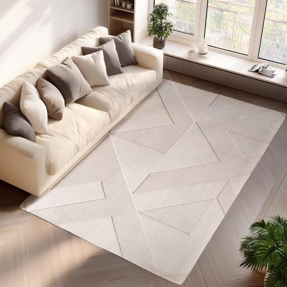 Pomono creme krem Teppich weich