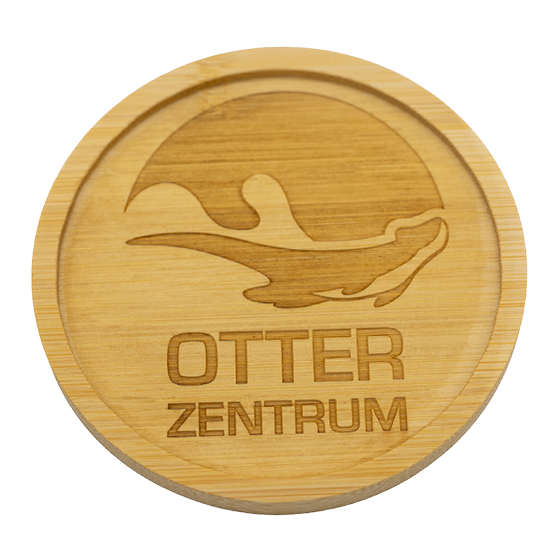 Bambus-Untersetzer OTTER-ZENTRUM mit Gravur