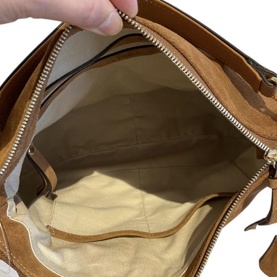 abro JUNA Hobo bag small cuoio, cognac