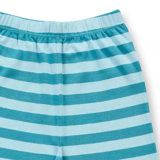 Sense Organics Pyjama Long John Blue Light Blue Stripes