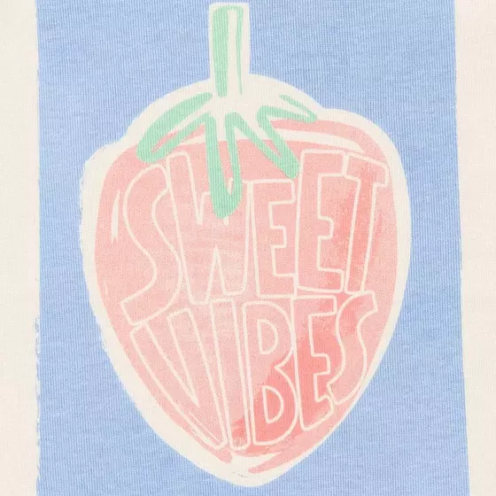 Sense Organics Pyjama Kurz Jula Strawberry Stripes