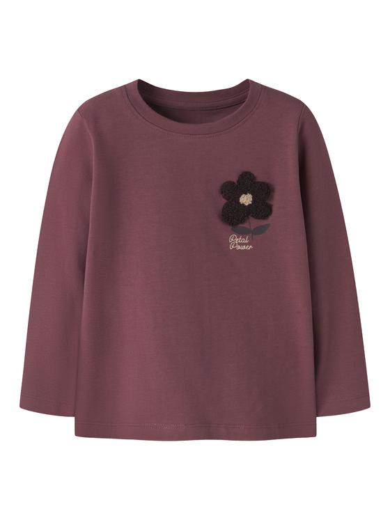 Name It Langarmshirt Blume Violett