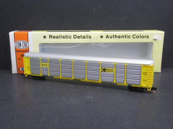 Con Cor 603009 Auto Rack B&O Chassie Systems Car Car #ETTX 910375 gelb Spur N OVP