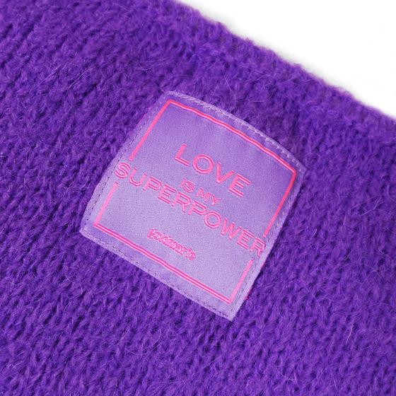 goldmarie Pullover LOVE IS MY SUPERPOWER -- purple 