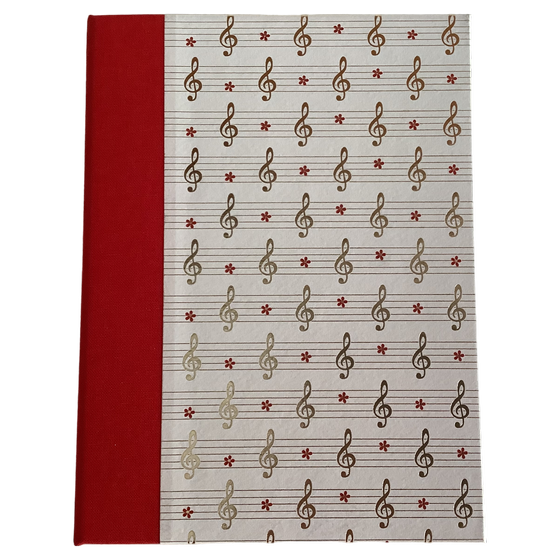 Kassette - Noten, Italienisches Letterpresspapier