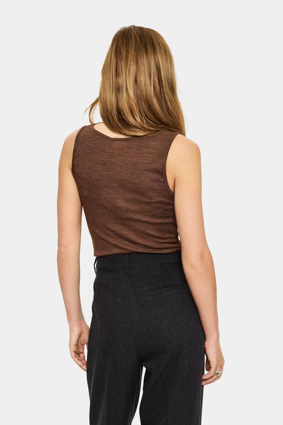 SAINT TROPEZ Tank Top GarimaSZ 30513524 - mokka Melange
