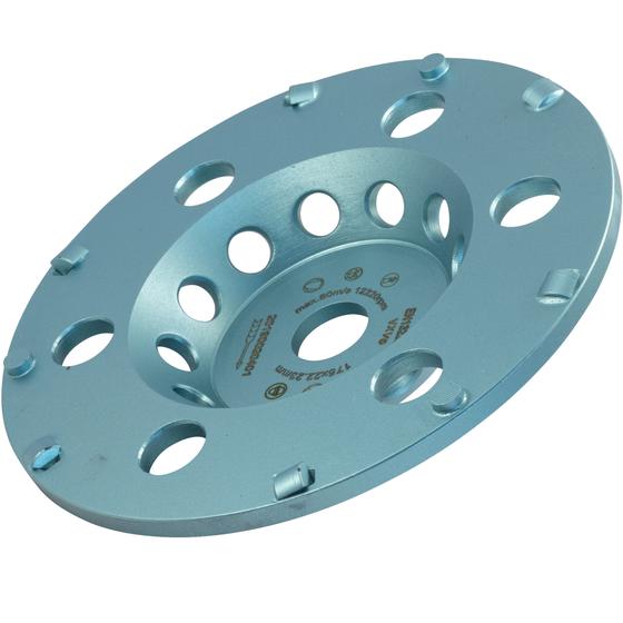 PKD Schleifteller <br> mit 6 PKD-Schneiden <br> Ø 125 / 175 mm <br> Weiche Beschichtungen