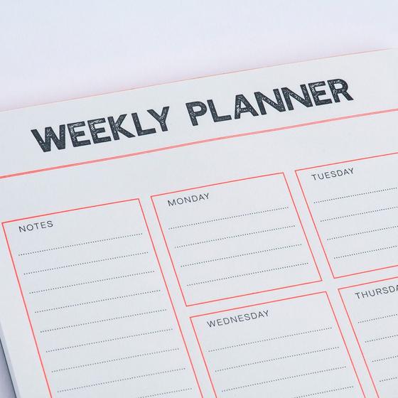 Letterpress Weekly Planner