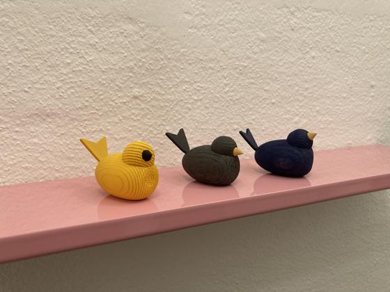 Holzvogel mini sitzend