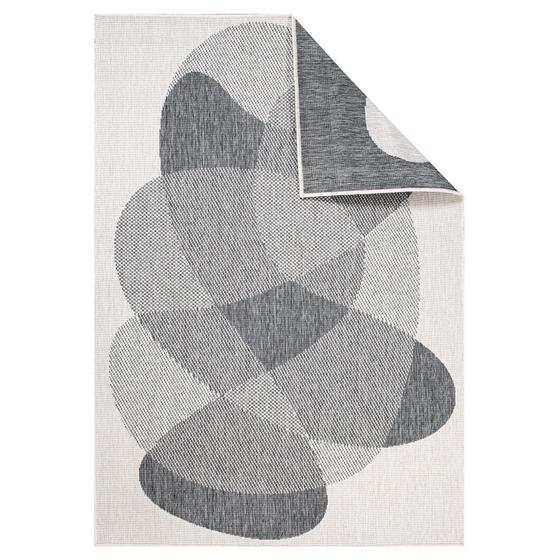 DUO Rug wendbarer Teppich silber