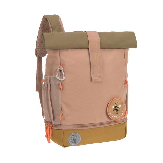 Lässig Kindergartenrucksack - Rolltop - Natur Braun