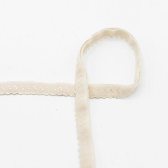 Elastisches Einfassband beige