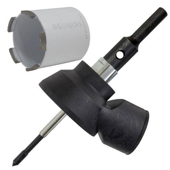 Diamant Dosensenker inkl. 6-kant-Staubabsaugung mit Federzentrierspitze <br> Typ Matrix Power <br> Ø 68 / 82 mm <br> Beton leicht armiert