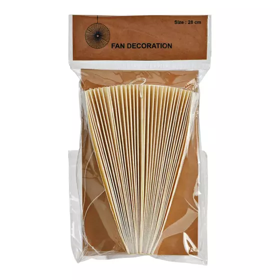 Fächer Weiss aus Papier 29cm