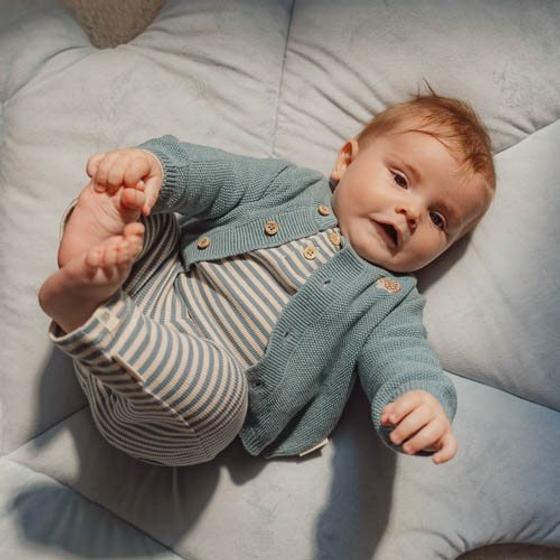 Little Dutch Strickjacke Forest Friends Blau
