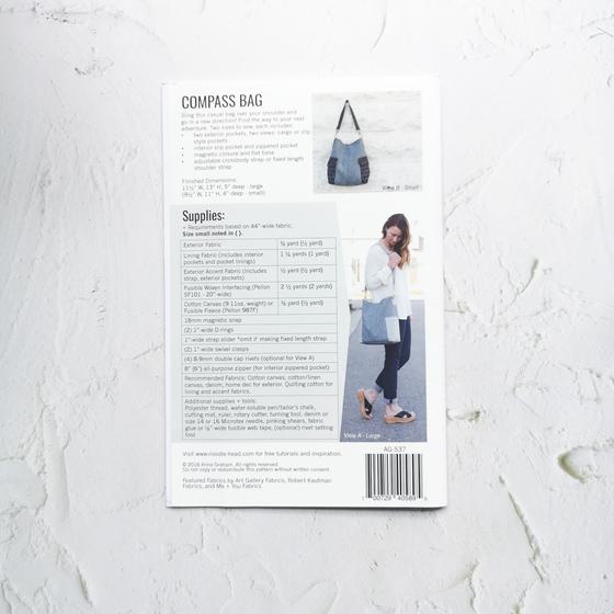 Papier-Schnittmuster - Compass Bag  - Noodlehead