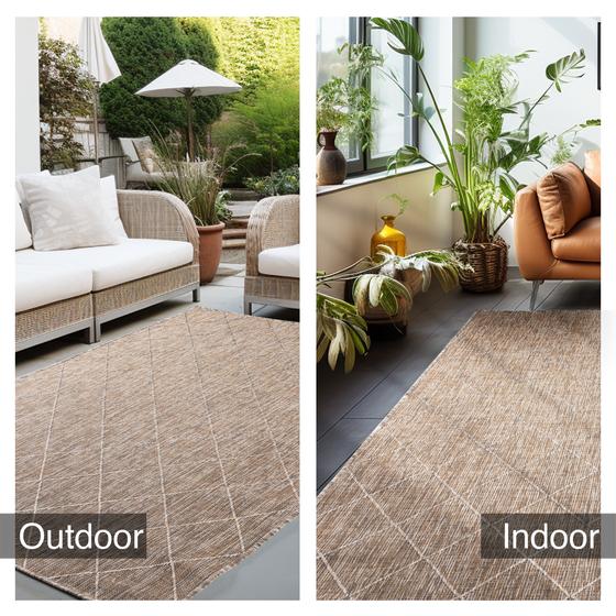 In & Outdoor Teppich Zagora beige/bej