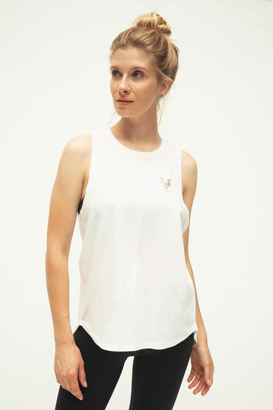 KISMET Shakti Tank – White Logo Gold