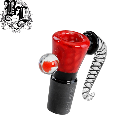 Glaskopf, Black Leaf®, Glaskunst - Rot, 14er